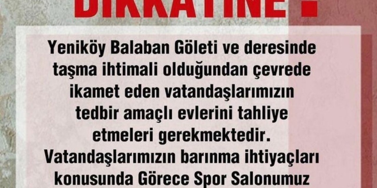 Menderes Belediye Başkanı Kayalar’dan ‘taşkın’ İhtimaline Karşı Uyarı