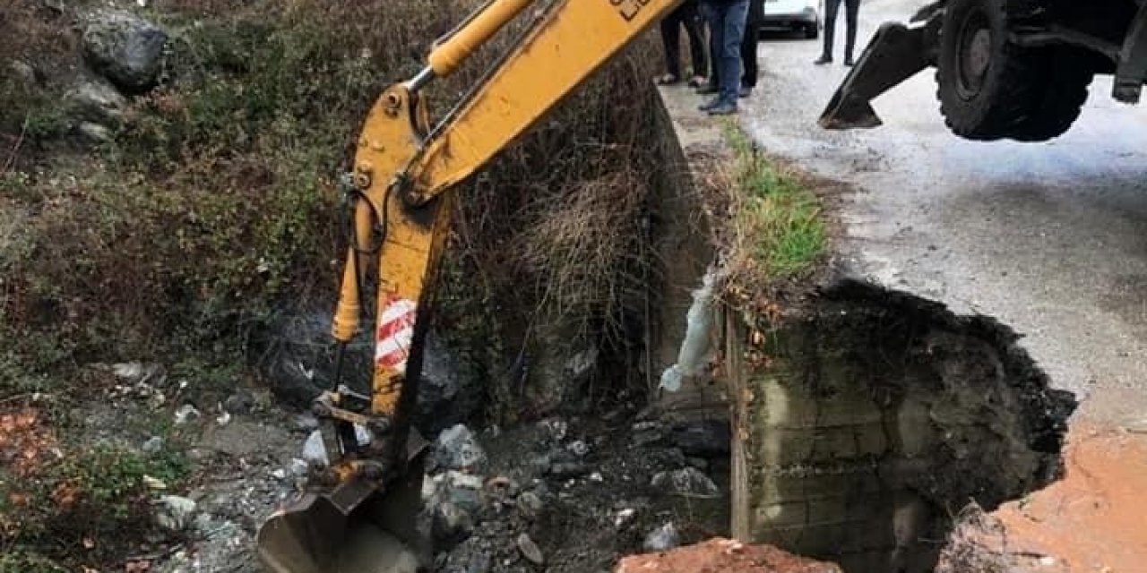 Göçük Oluşan Köprü Güçlendirildi