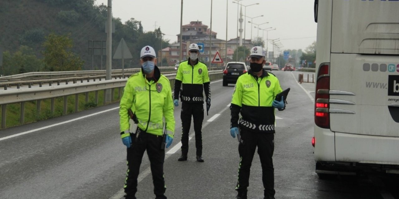 Ordu’da Bir Haftada Bin 440 Araca Trafik Cezası