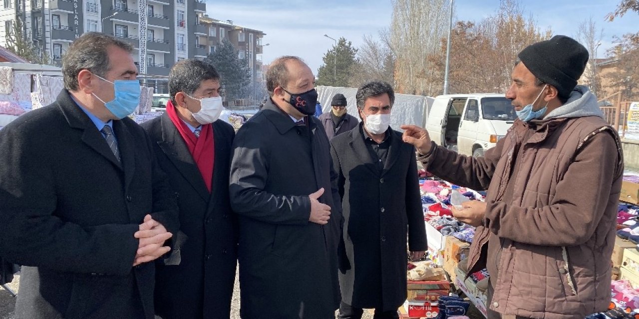 Mhp İ̇l Başkanı Karataş Esnafı Ziyaret Etti