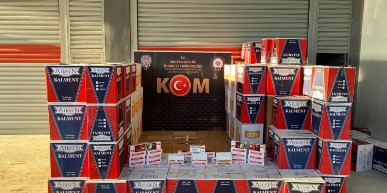 Manisa’da 6 Milyon Paket Kaçak Makaron Ele Geçirildi