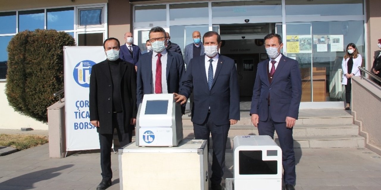 Çorum Ticaret Borsasınca Verilen Pcr Cihazı Vakaların Düşüşüyle Geri Teslim Alındı