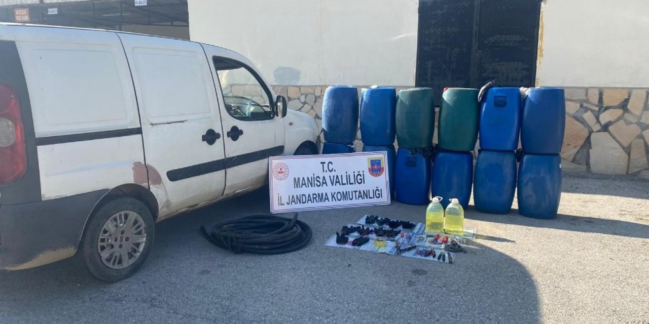 Jandarma Ekipleri, 1 Haftalık Takip Sonucu Mazot Hırsızlarını Yakaladı