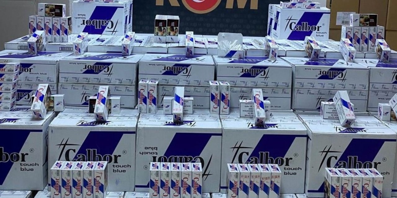 Samsun’da 670 Bin Dal Kaçak Makaron Ele Geçirildi