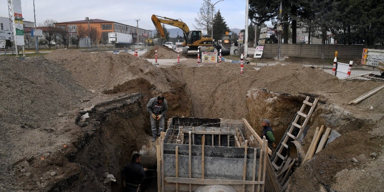 Isparta’da Gül Küçük Sanayi Sitesi Yağmur Suyu Hattına Kavuşuyor