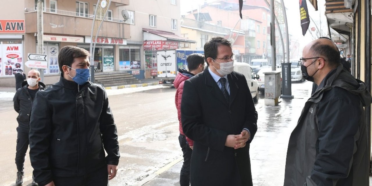Kaymakam Ekrem Çeçen’den Esnafa Veda Ziyareti