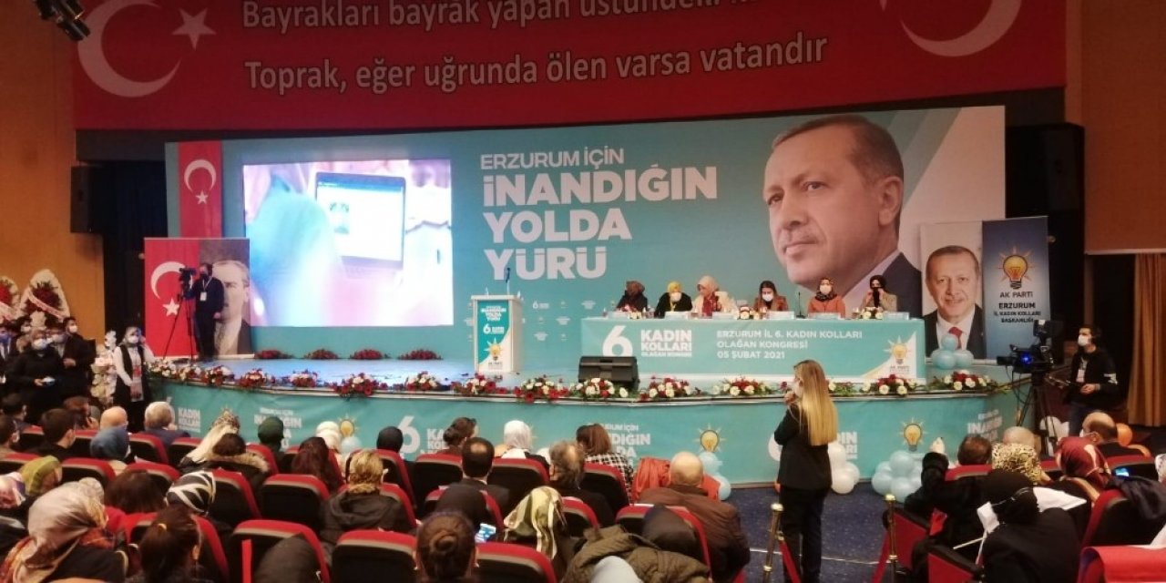 Ak Parti Erzurum Kadın Kolları 6. Olağan Kongresi Yapıldı