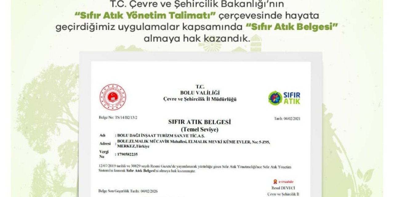 Highway Avm ’sıfır Atık Belgesi’’ Almaya Hak Kazandı
