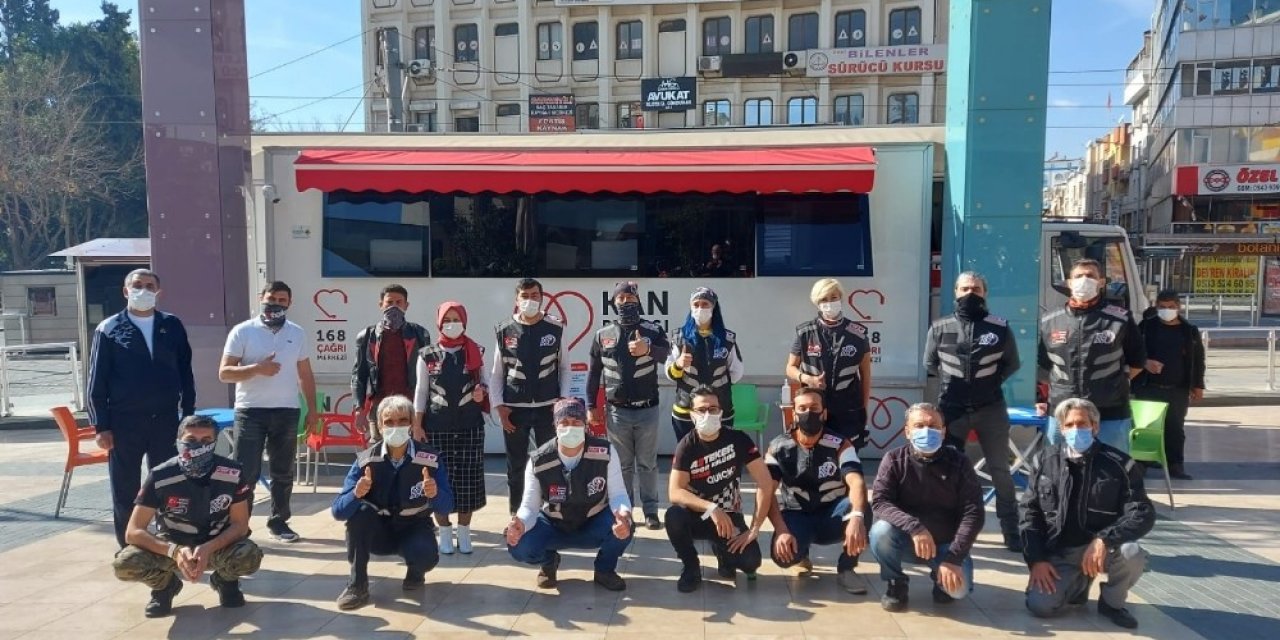 Motosiklet Camiasından Kızılay’a Kan Bağışı
