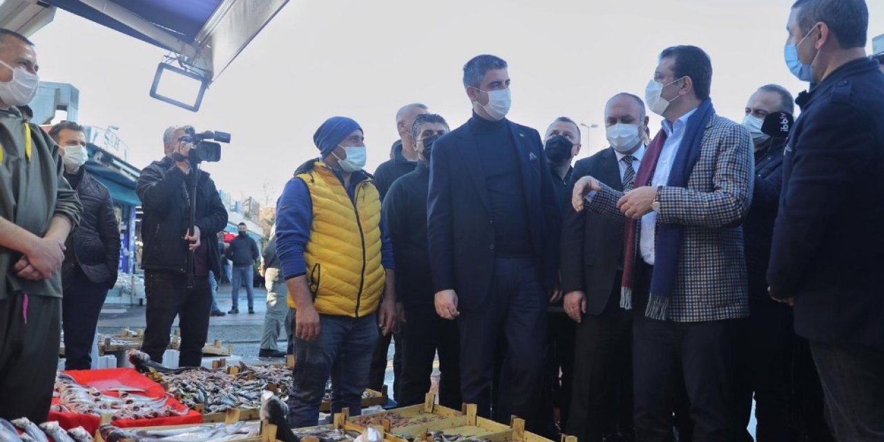 Başkan İ̇mamoğlu Ve Yüksel’den Balıkçı Esnafına Ziyaret