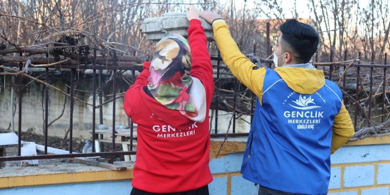 Gençlerden Kuşlara Yem