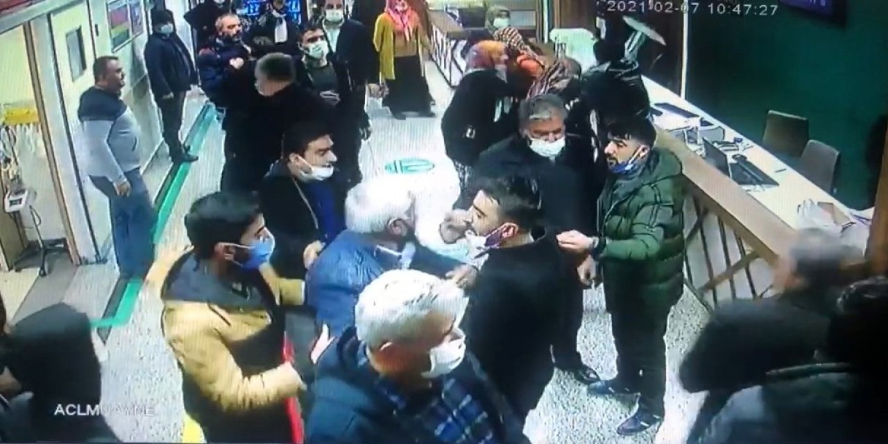 Sağlık Çalışanlarına Saldırı Kameraya Yansıdı