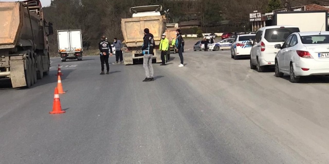 Arnavutköy’de Hafriyat Kamyonlarına Denetim