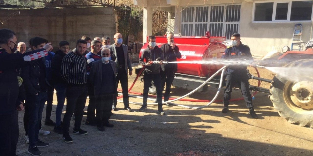 Çaylı Ve Hasköy Mahallesi’nde Yangın Söndürme Tankeri Eğitimi Verildi