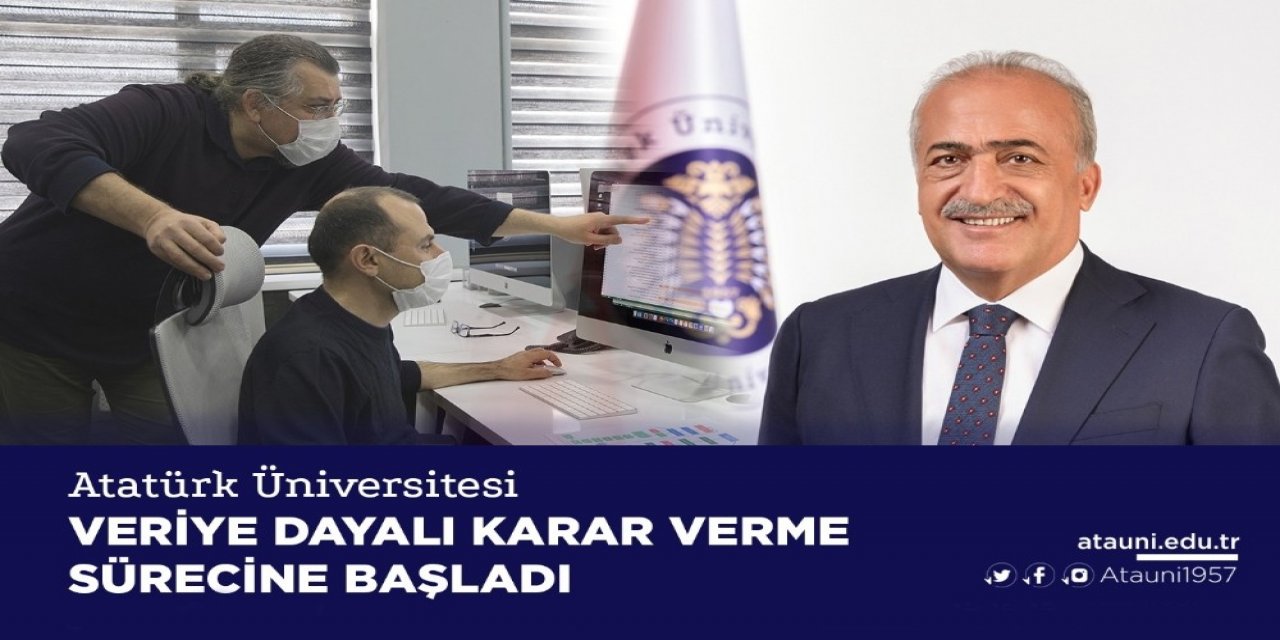Atatürk Üniversitesi Veriye Dayalı Karar Verme Sürecine Başladı