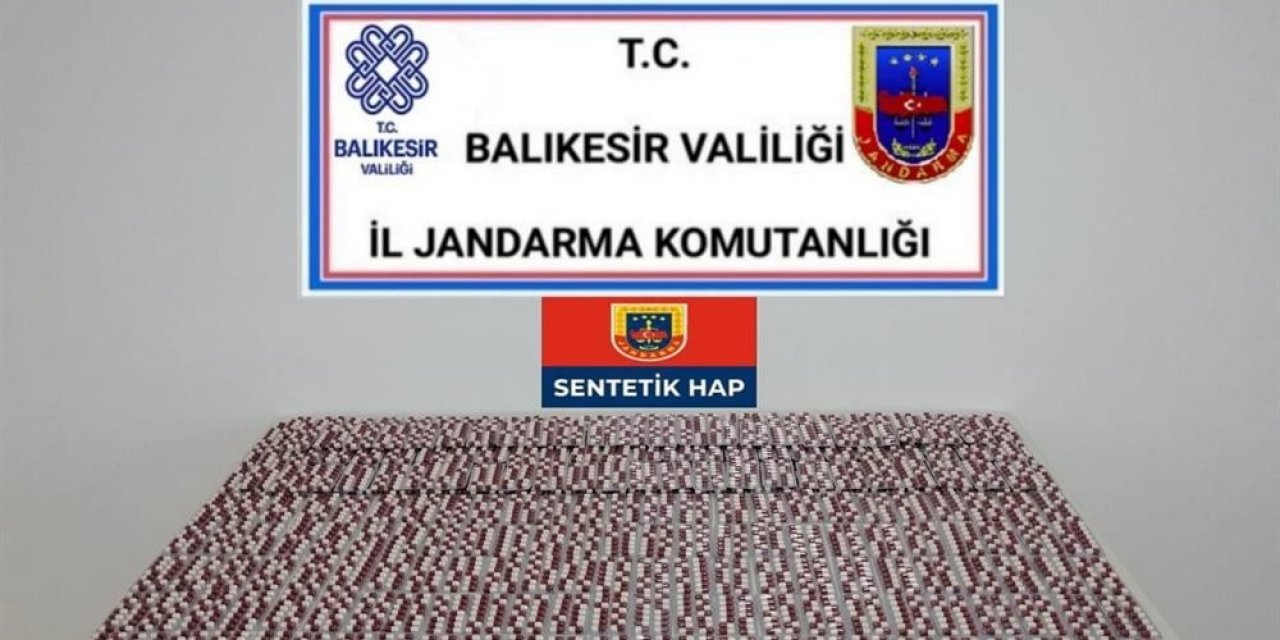Balıkesir’de Jandarmadan Uyuşturucu Hap Operasyonu