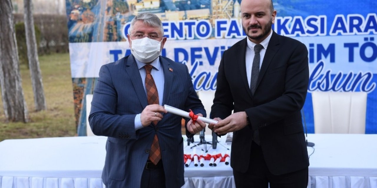 Çimento Fabrikasının Devir Teslimi Yapıldı