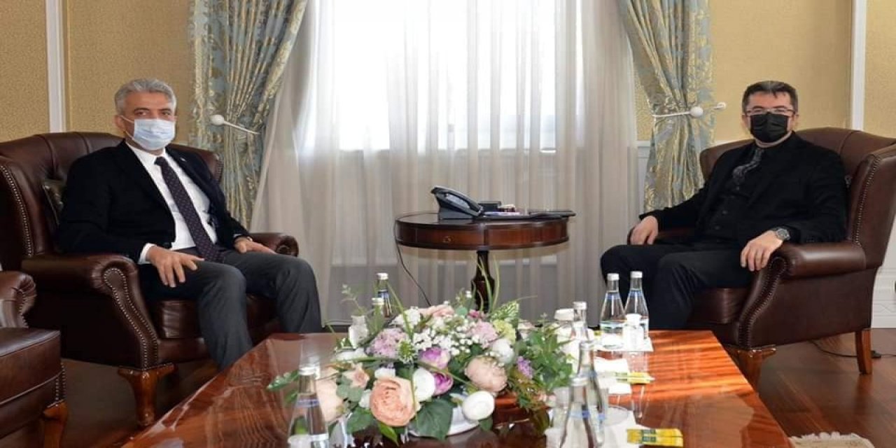 Vali Makas’tan, Erzurum Valisi Memiş’e Ziyaret