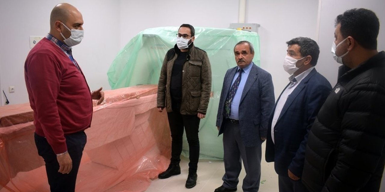 Başkan Şahin, Hastane Çevresindeki Çalışmaları İnceledi