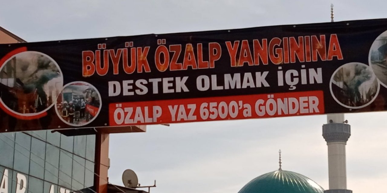 Özalp İlçesinde İş Yerleri Yanan Esnaf İçin Kampanya