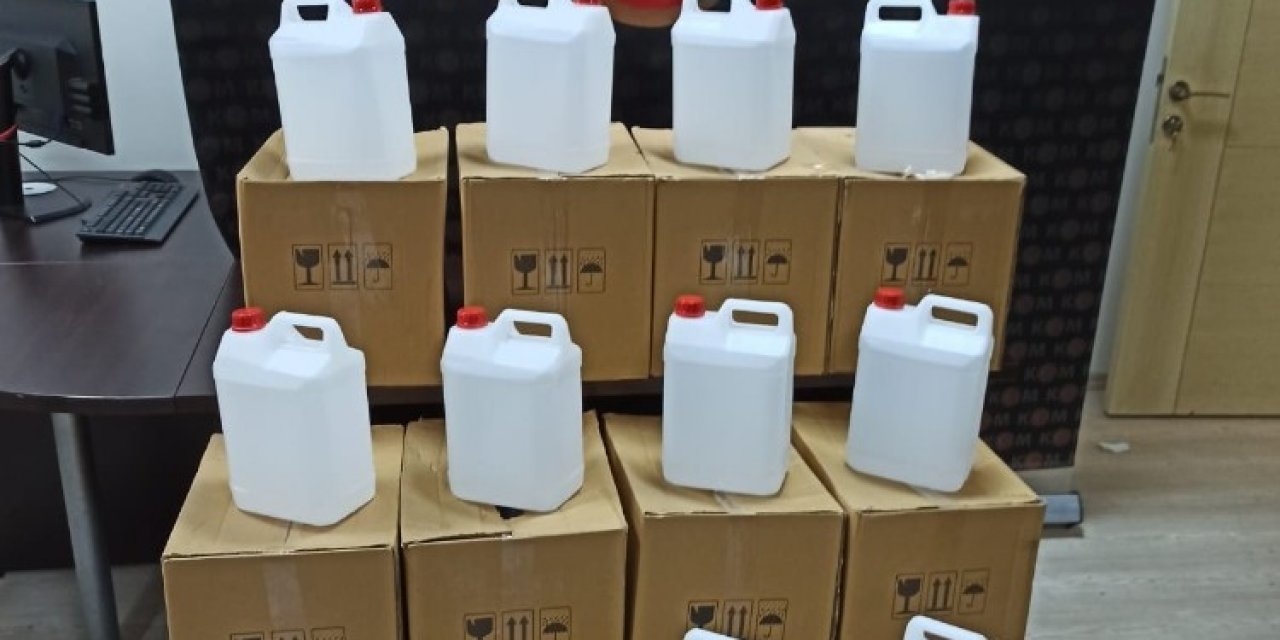 Manavgat’ta 420 Litre Sahte Alkol Ele Geçirildi