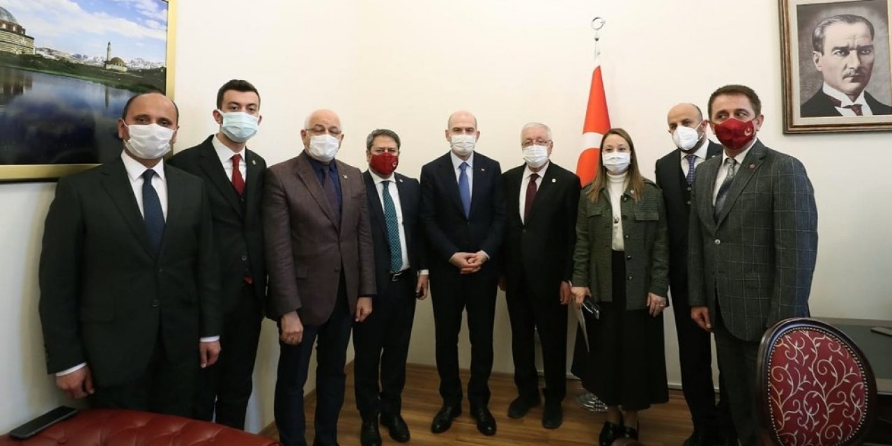 Başkan Hasan Doğru Bakan Soylu’yu Ziyaret Etti