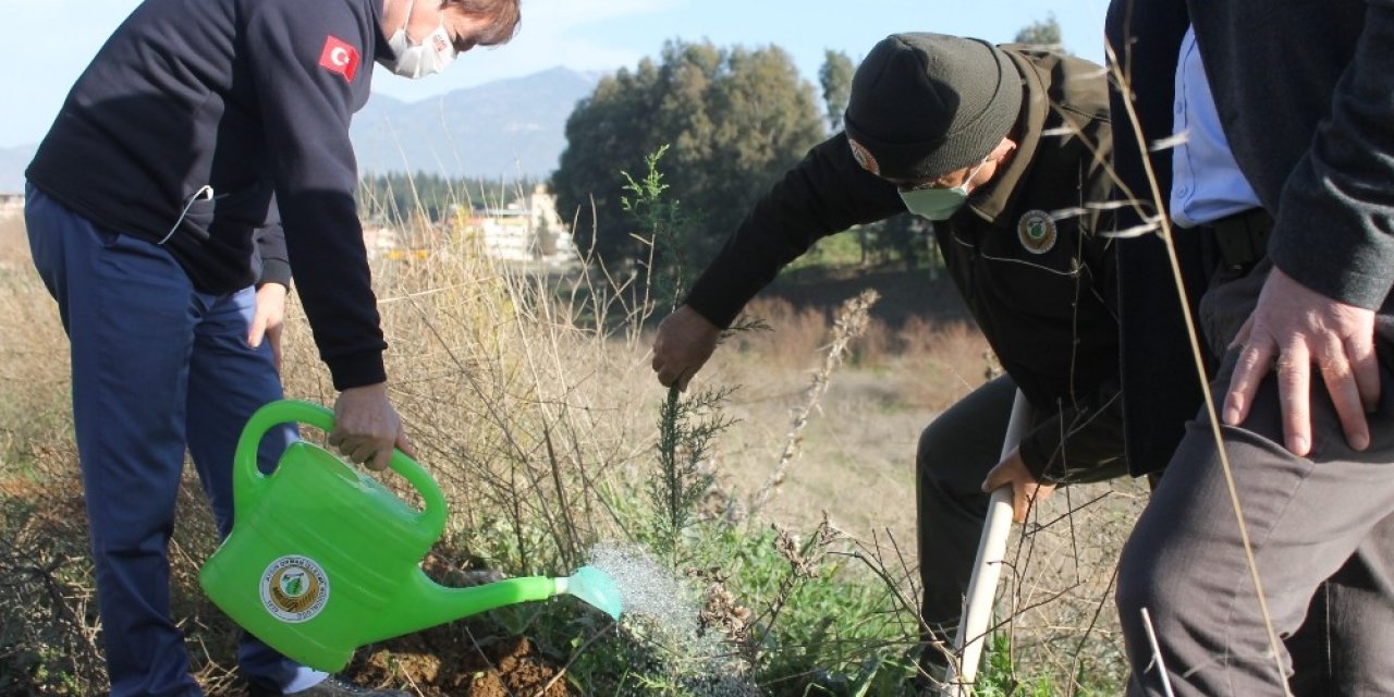 Aydın’da, 112 Fidan Toprakla Buluştu