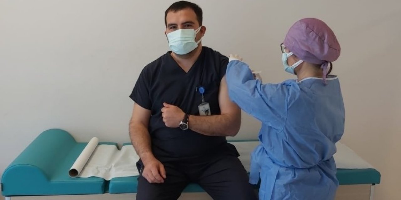 Edirne’de Sağlık Çalışanlarına İkinci Doz Aşı Uygulaması Başladı