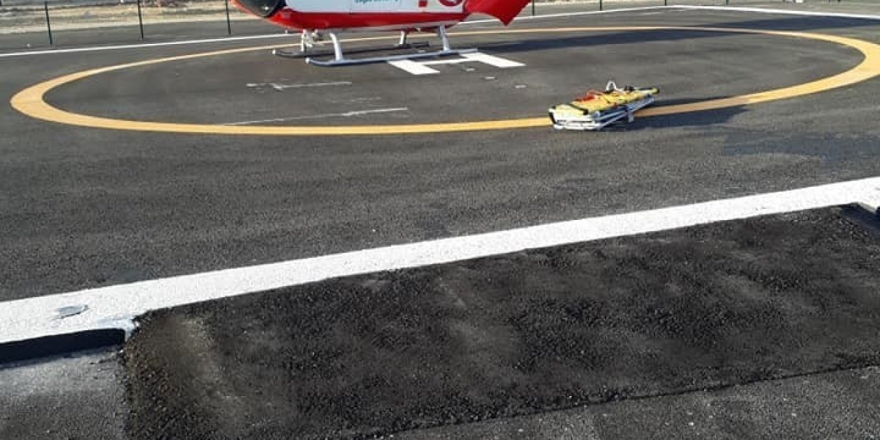 Motosiklet Kazasında Ağır Yaralanan Genç İçin Hava Ambulansı