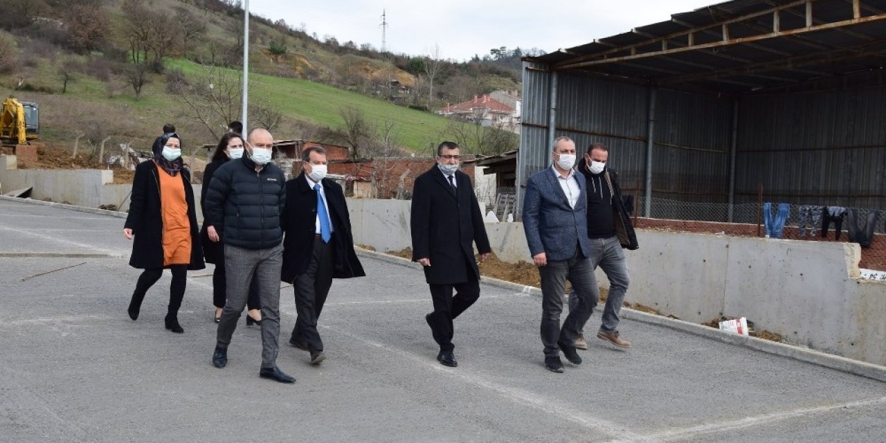 Çan Devlet Hastanesi İnşaatında İnceleme