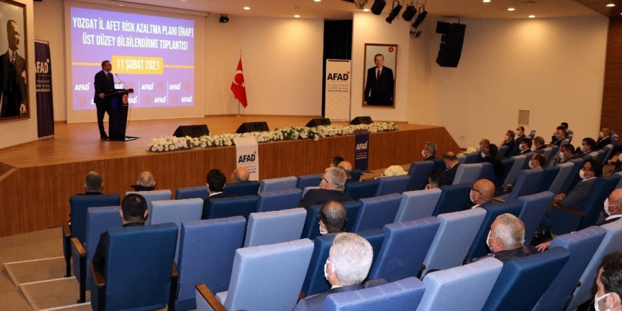 Yozgat’ta İ̇l Afet Risk Azaltma Toplantısı Yapıldı