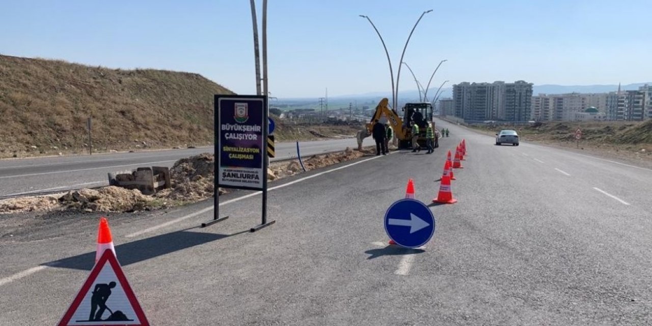 Şanlıurfa’da 20 Noktada Sinyalizasyon Ve Kavşak Çalışması