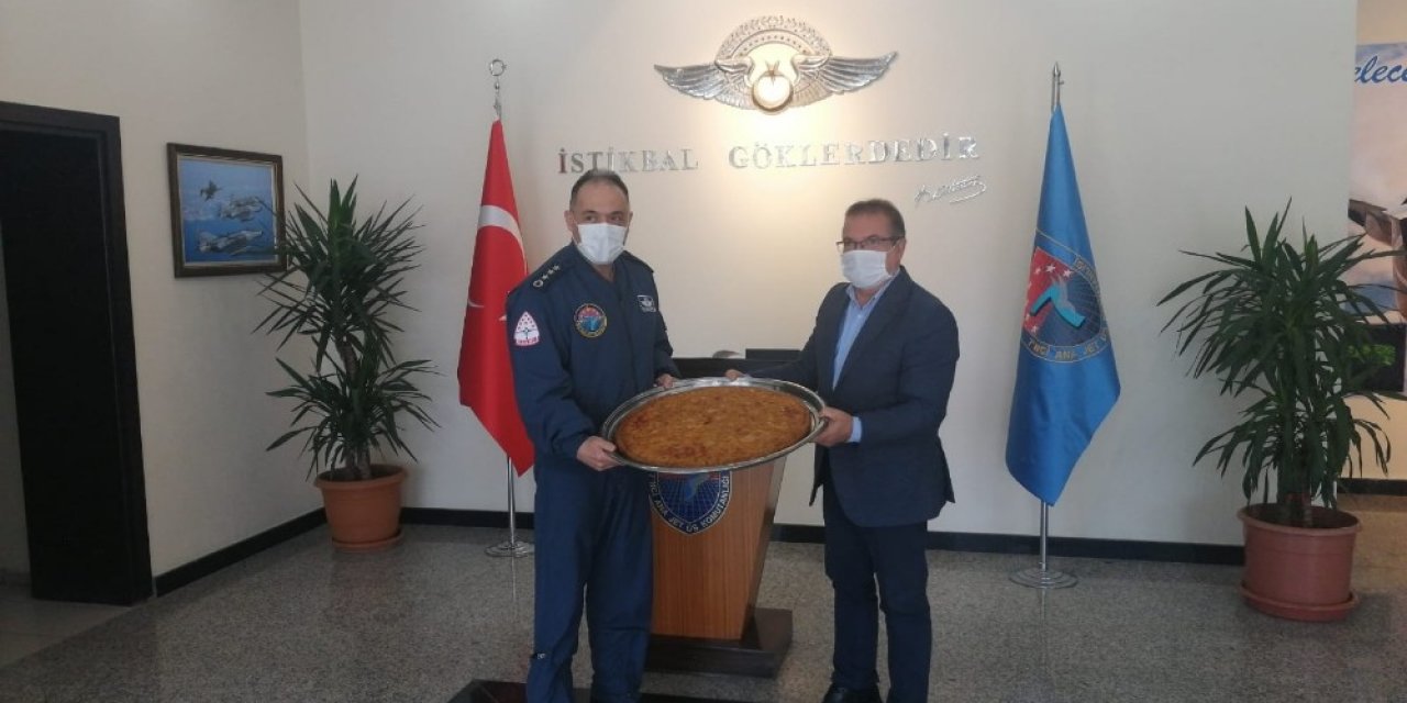 Başkan Kazgan’dan Komutan Koltukoğlu’na Kömbeli Ziyaret