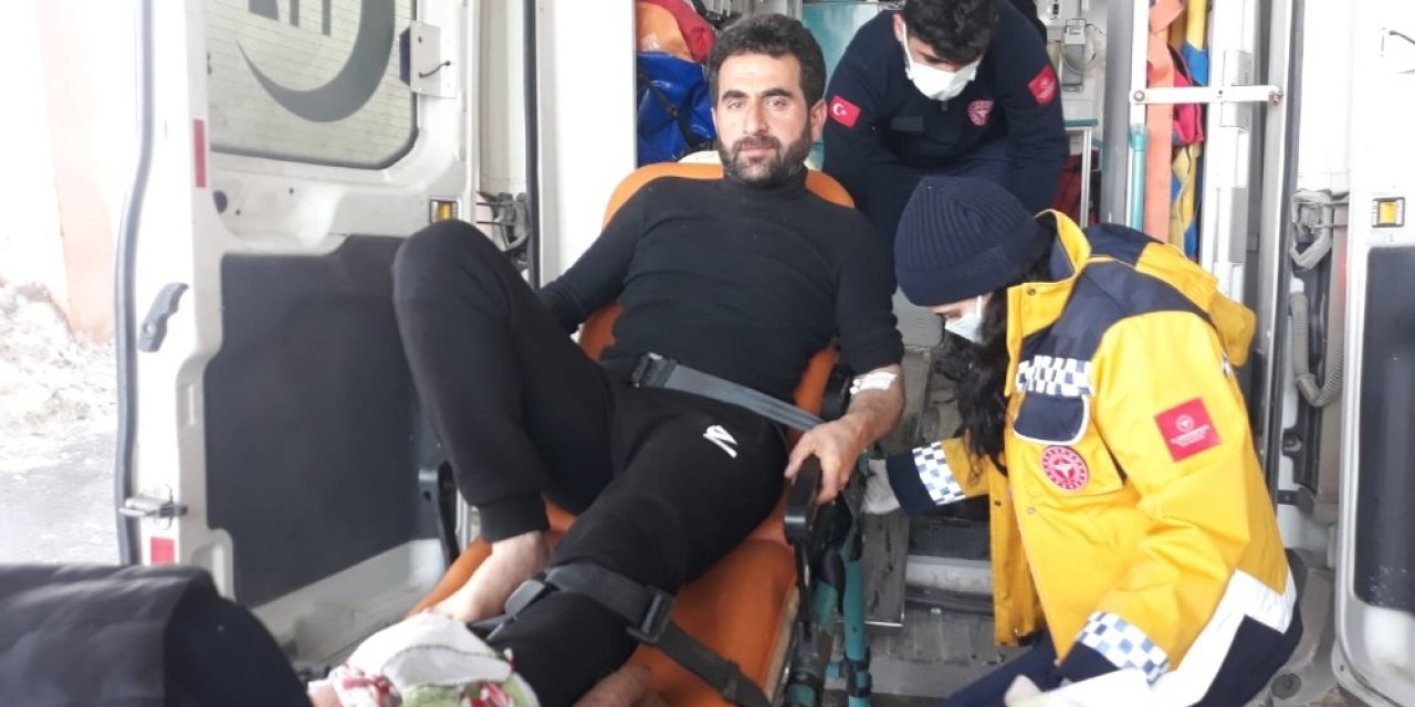 Ot Taşıma Esnasında Yığınlarının Devrilmesi Sonucu 1 Kişi Yaralandı