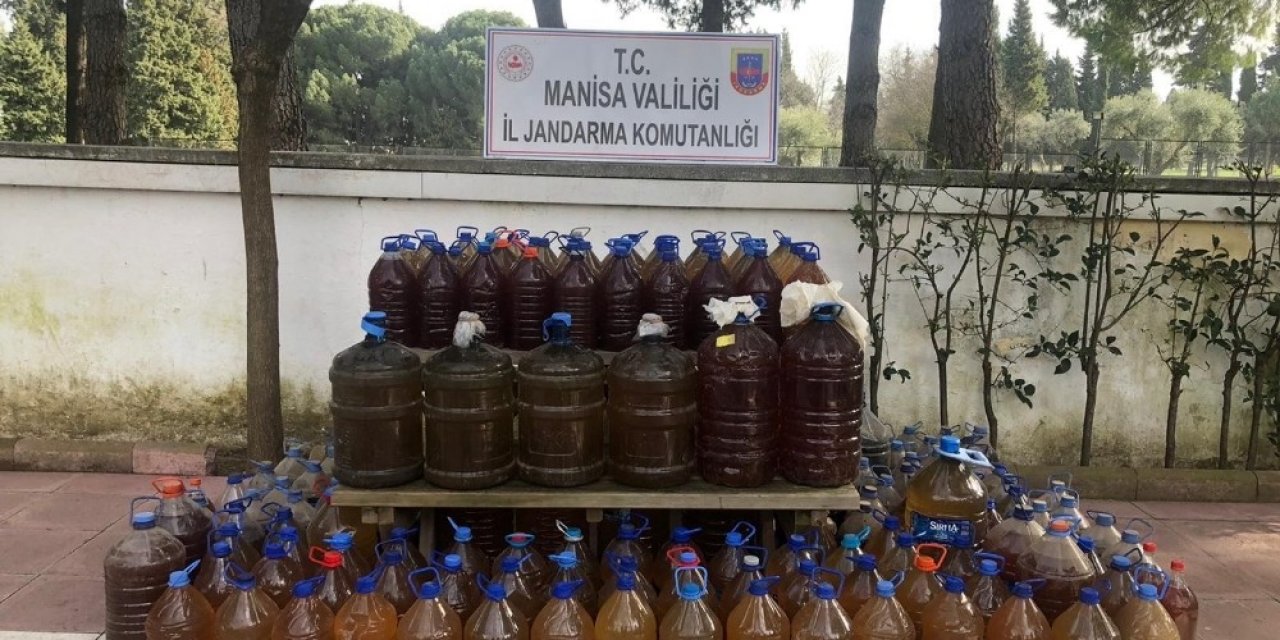 Manisa’da Bin 73 Litre Sahte İçki Ele Geçirildi
