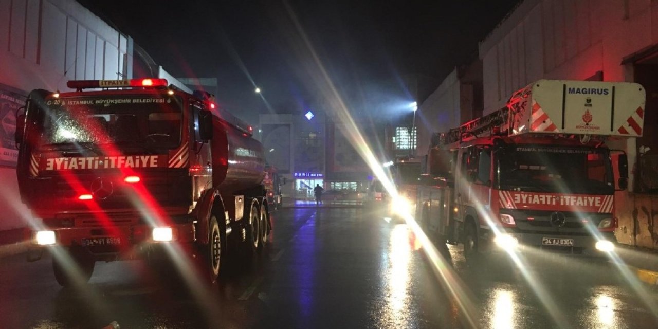 İ̇stoç’ta İş Yeri Yangını