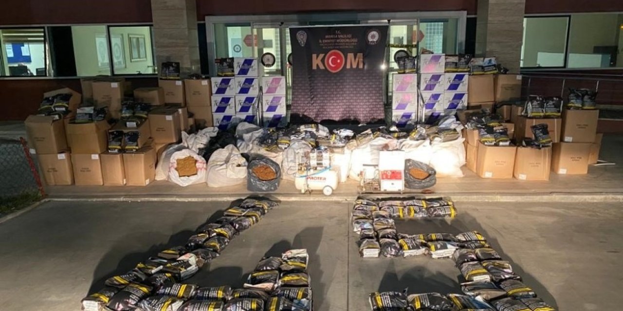 Manisa’da 1 Tondan Fazla Kaçak Tütün Ele Geçirildi