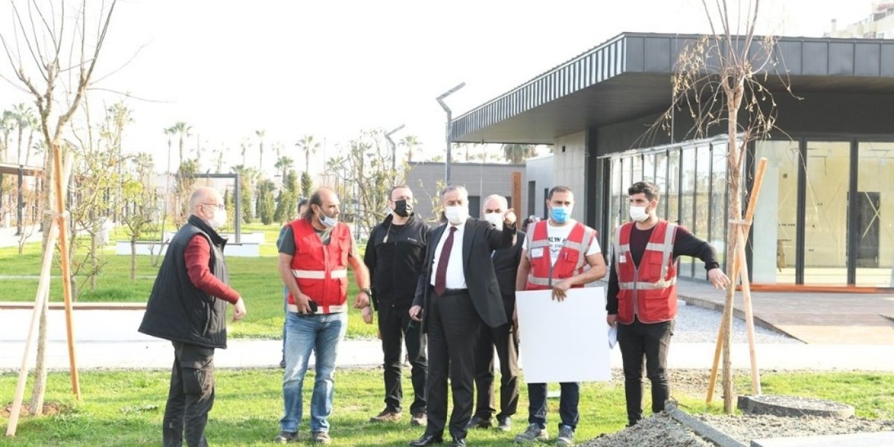 Vali Su, Millet Bahçesi Çalışmalarını İnceledi