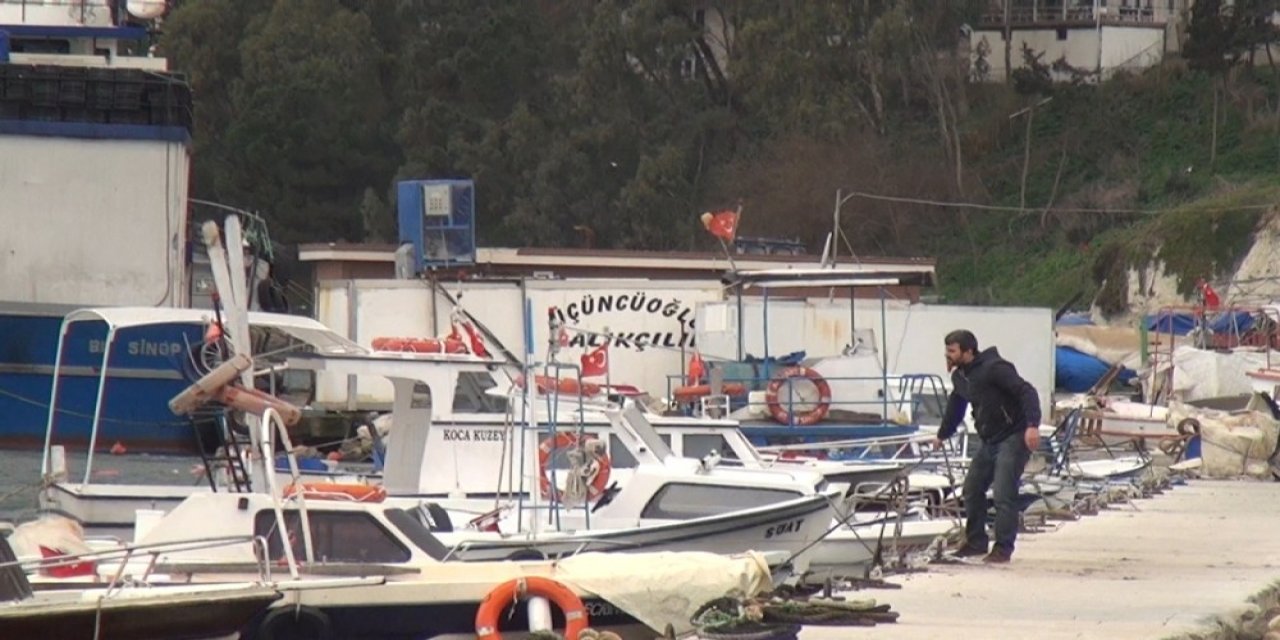 Sinop’ta Fırtına Hayatı Olumsuz Etkiledi