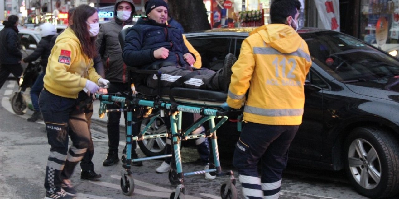 Karşıdan Karşıya Geçerken Hastanelik Oldu
