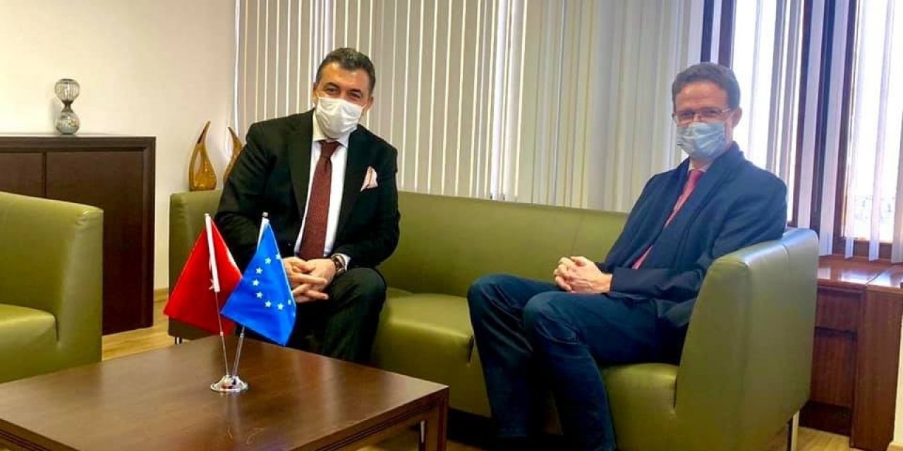 Ardahan Belediye Başkanı Faruk Demir, Ab Türkiye Delegasyonu Yeni Başkanı Büyükelçi Landrut’u Ziyaret Etti