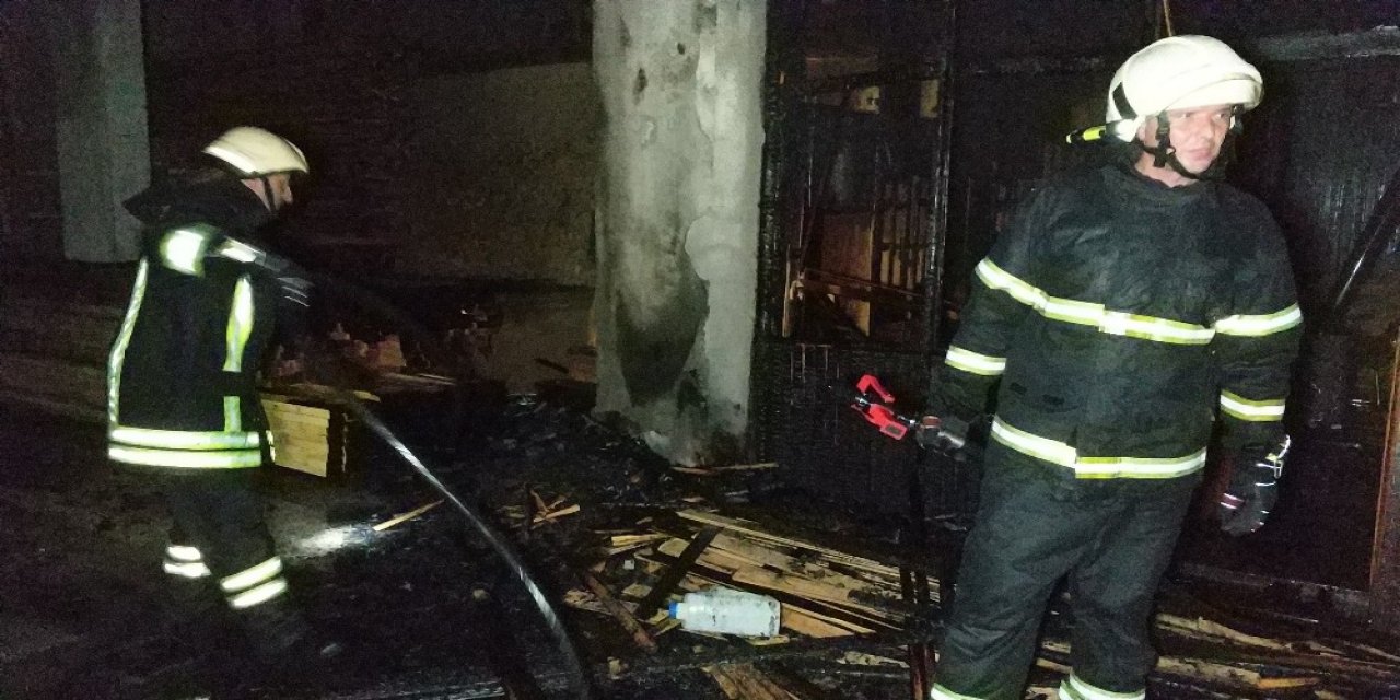 Samsun’da Kerestecide Yangın