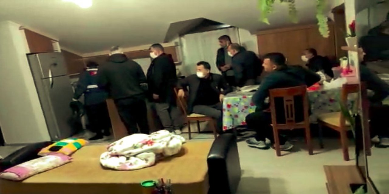 Jandarmadan İtfaiye Merdiveniyle Kumar Baskını
