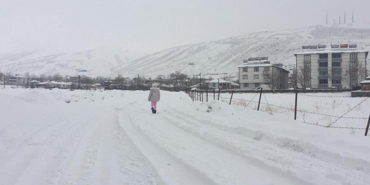 Bingöl Karlıova’da Bahar Havası Yerini Kar Yağışına Bıraktı