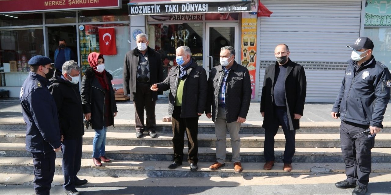 Develi İlçe Protokolünden Açık İşyerlerine Denetim