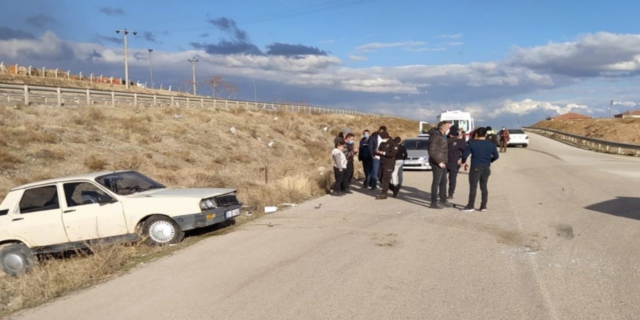 Kırıkkale’de Trafik Kazası, 2 Yaralı