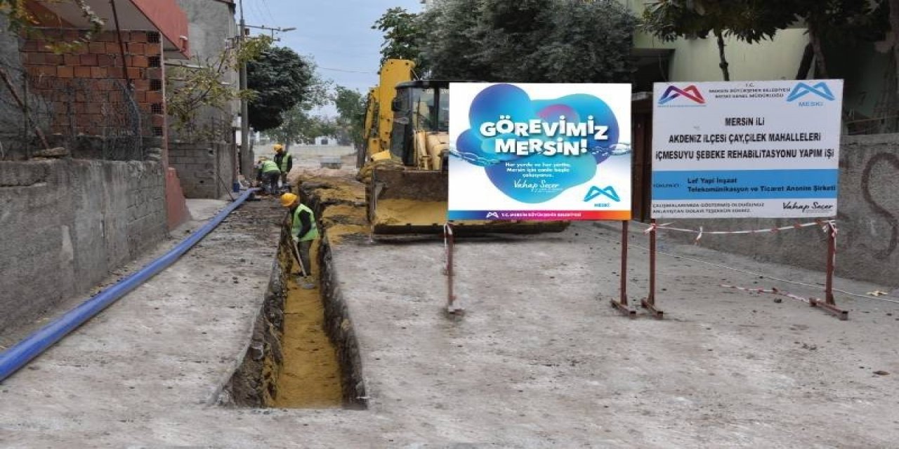 Meski̇’nin İçmesuyu Hattı Çalışmaları Sürüyor