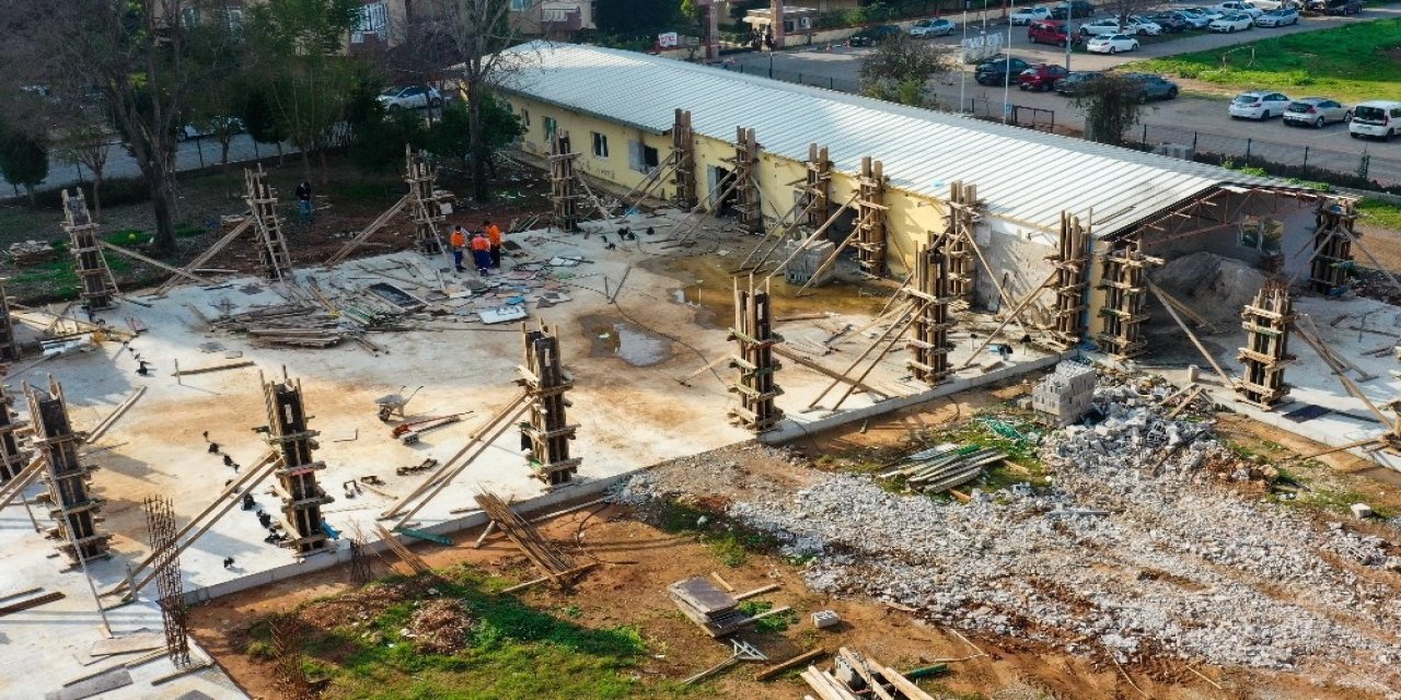 Muratpaşa’nın 6’ıncı Kreş İnşaatı Sürüyor