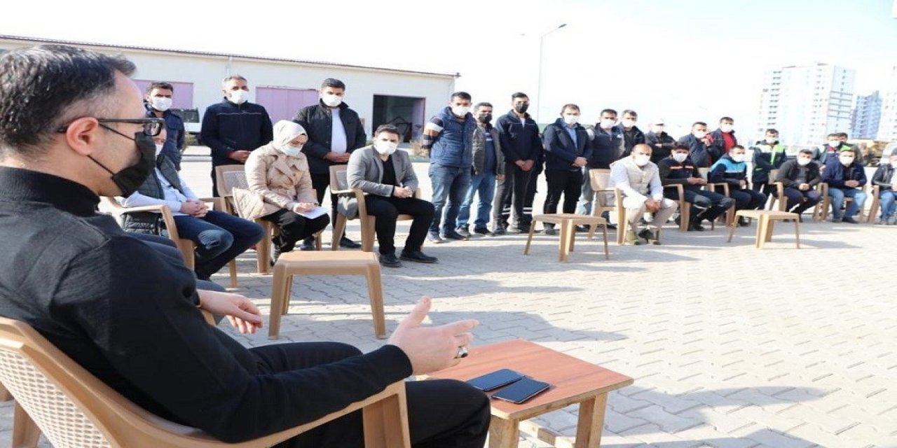 Kayapınar Kaymakamı Koç, Belediye Personelleriyle Bir Araya Geldi