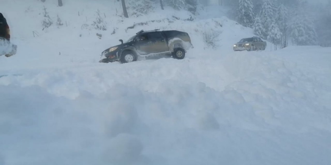 Off Road’çılar Ulus Dağı’nda Karda Macerayı Yaşadı